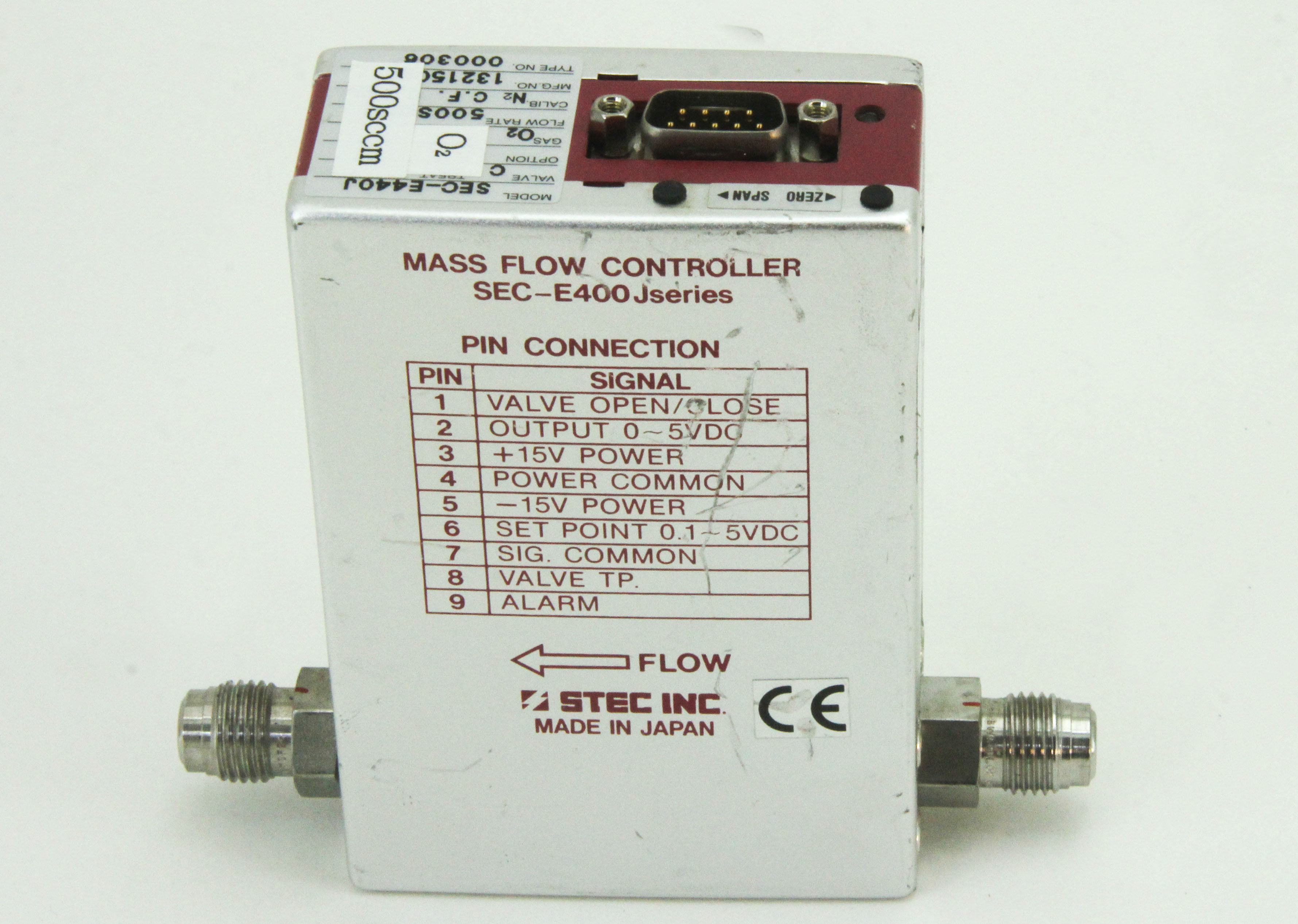 6040 HORIBA-STEC MFC SEC-E440 MASS FLOW CONTROLLER SEC-E440J